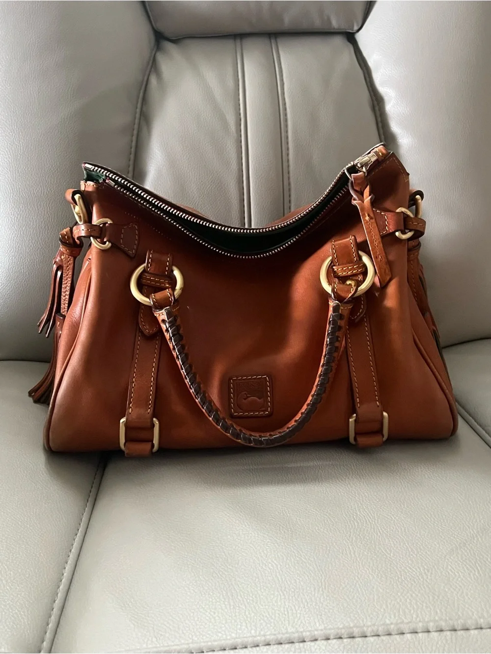 Dooney & Bourke Florentine Satchel Cognac